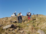 L'arrivo al Poggio Croce,d'obbligo suonare la campanella annessa alla Croce di Vetta!!!