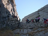La seconda rampa che porta all'intaglio