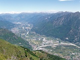 Durante il ritorno ,dalla cresta, l'Alta Val D'Ossola