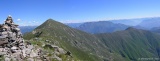 Dalla vetta del Pizzo Marona il Monte Zeda e la dorsale del Pian Vadà