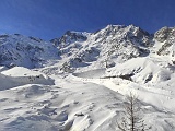 Ghiacciaio del Belvedere e parete Est del Monte Rosa