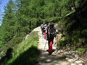 La mulattiera che porta al Rifugio V.Emanuele.......