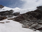 Il tempo e' migliorato ed anche il ghiacciaio del Gran Paradiso ha un aspetto meno truce